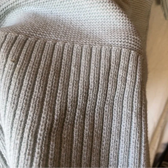 Chico’s brand icy mint color woven cotton sweater half sleeve long length size S - Picture 7 of 9